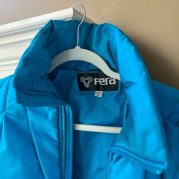 Vintage Fera ski suit Women’s Sz 10 Teal - Picture 5 of 9